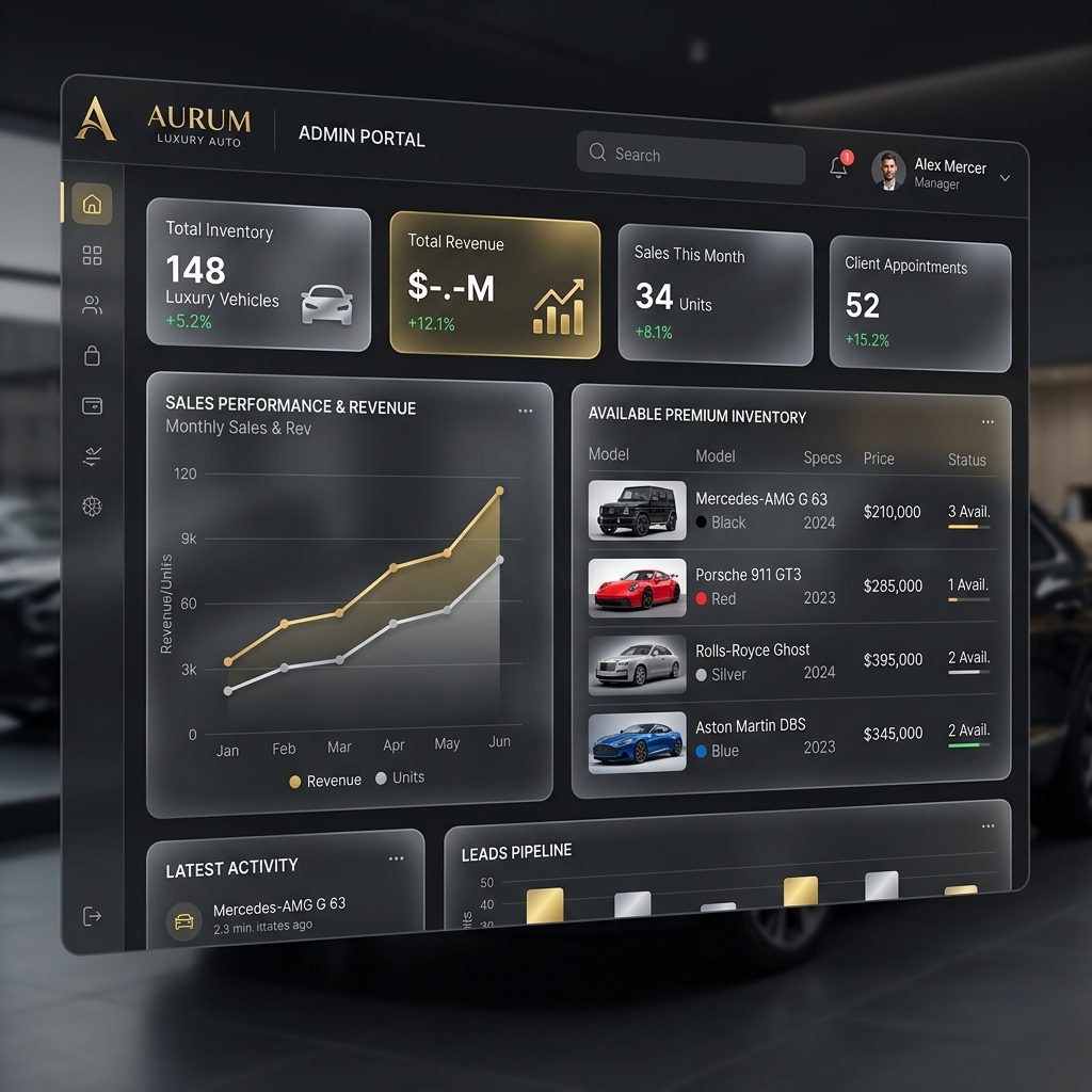 Luxury SaaS Dashboard